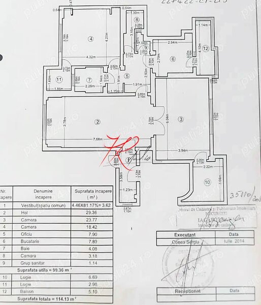 Obor, vanzare apartament 3 camere, bloc mic.
